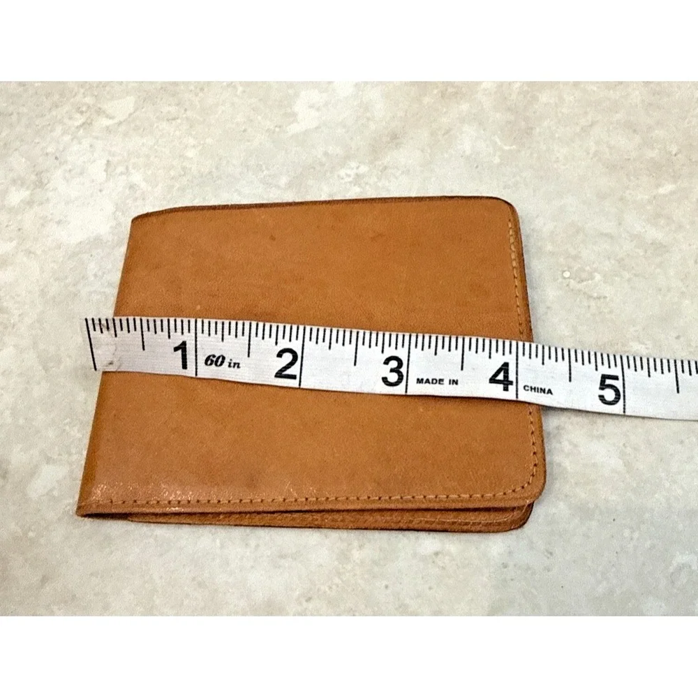 Vintage Coca-Cola 1950s Genuine Pigskin Bifold Wallet - Gold Embossed Logo